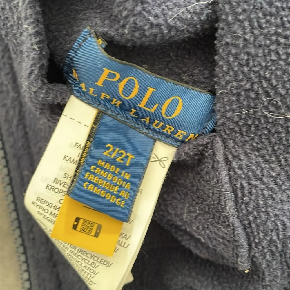 Ralph Lauren reversible jacket age 2 tartan warm boys Scottish kindergarten